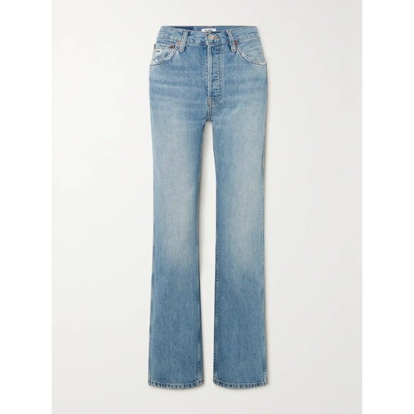 RE/DONE 90s Loose High Rise Straight Leg Jeans Blue Haze - Picture 3 of 9